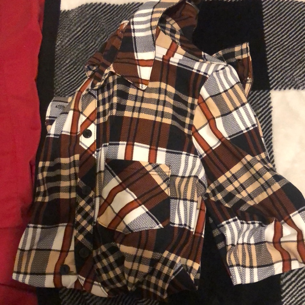 Brown flannel
